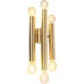 QAZQA Vintage vegglampe gull 6-lys - Tubi