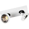 QAZQA Moderne spotlight hvitt roterbart og tiltbart - Ga 2
