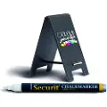 Securit dobbeltsidet mini SANDWICH skilt, sort
