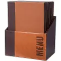 Securit MC-BOX-TRA4-LB, A4, Metall, PU lær, Brun, Matt, Lakk, Plastikk, Avrundede hjørner