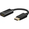 Goobay HDMI til DisplayPort-adapterkabel - 4K/60 Hz - Svart