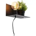 QAZQA Moderne vegglampe sort justerbar - Muro