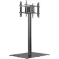 Multibrackets M Public Display Stand 180 HD Back to Back Black w. Floorbase - Stativ - for 2 LCD-skjermer - aluminium, stål - svart - skjermstørrelse: 55-80 - plassering på gulv