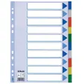 Esselte 15261, Blank faneindeks, Polypropylen (PP), Flerfarget, A4, 2, 4, 6, 225 mm