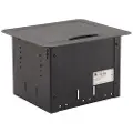 Kramer TBUS-1Axl - Tavleinnbygningens monteringsboks - skrivebordsmonterbar - svart anodisert aluminium