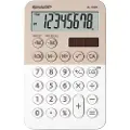 Sharp EL-760R, Desktop, Økonomi, 8 sifre, 1 linjer, Batteri/Solcelle, Beige, Hvit