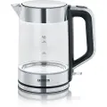 Severin WK 3420 - Kjele - 1.7 liter - 2.2 kW - glass/brushed stainless steel/black