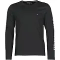 Tommy Hilfiger for man. MW0MW09096 T-shirt Slim fit logo black (M), Casual, Cotton, Long sleeve, Sustainable