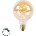 LUEDD E27 Dimmbar LED Spiral Filamentpære G95 Goldline 4W 270lm 2100K