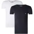 Emporio Armani 111512 Cc717 Kort Ermet V-hals T-skjorte