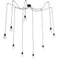 QAZQA Design pendellampe sort 9-lys - Cavalux