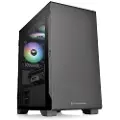 Thermaltake S100 TG - Tower - micro ATX - sidepanel med vindu (herdet glass) - ingen strømforsyning (PS/2) - svart - USB/lyd