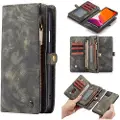 CASEME 2-i-1 Multifunksjonell iPhone 11 Pro Max Lommebok-deksel - Svart