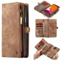 CASEME 2-i-1 Multifunksjonell iPhone 11 Pro Max Lommebok-deksel - Brun