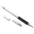 Mtp Products Stylish 3-i-1 Multifunksjonell Stylus-penn & Kulepenn - Sølv