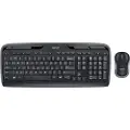 Logitech Wireless Combo MK330 - Tastatur- og mussett - trådløs - 2.4 GHz - Storbritannia - svart
