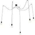 QAZQA Design pendellampe svart 5-lys - Cavalux
