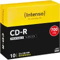 Intenso - 10 x CD-R - 700 MB (80 min) 52x - blekkstråleskrivbar overflate - smalt cover