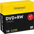 Intenso - 10 x DVD+RW - 4.7 GB (120 min) 4x - smalt cover