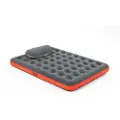 Bestway 67703 Double Roll & Relax 203x183x22 Cm Dobbel Luftmadrass Med Innebygd Pumpe