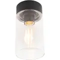 QAZQA Moderne taklampe sort 22,6 cm IP44 - Jarra