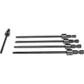 Makita - Spiss for skrutrekker - 5 deler - phillips - PH2 - heksagonal - lengde: 130 mm