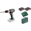 Metabo BS 18 L Quick Batteri bor-skrutrekkere 18V 2x2Ah Li-Power; Lader SC 30; metaBOX 145