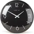 Nextime NeXtimeVeggklokke Basic Dome, diameter 35 cmSvartVeggklokker & bordklokkerFra Homeroom