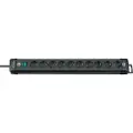 Brennenstuhl Premium-Line - Flerkoplingslist - utgangskontakter: 10 - 3 m kabel - svart