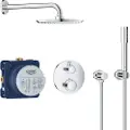 GROHE Grohtherm shower set with Rainshower Cosmopolitan 210, chrome