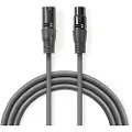 Nedis Cotg15010gy150 Balansert Lydkabel Xlr 3-pin M-xlr 3-pin H Nikkelbelagt 15 M