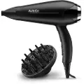 BaByliss Turbo Smooth 2200 D572DE Hårføner, 2200 W - Ionisk, Keramisk, med Diffusor
