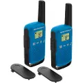 Motorola Talkabout T42 - Bærbar - toveis radio - PMR - 446 MHz - 16-kanalers - svart og blå (en pakke 2)