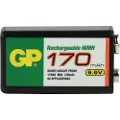 GP 9 V-blokbatteri GP GPIND17R9HC1 NiMH 9.6 V 170 mAh 1 stk