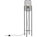QAZQA Industriell gulvlampe svart - Bliss Vefa