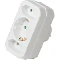 Logilink LPS221, Type F, Type C (Europlug)+Type F, 250 V, Hvit, 3500 W, Hankjønn/hunkjønn