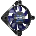 Noiseblocker BlackSilentFan XS-1 - Kabinettvifte - 50mm - Svart med blå vinger - 16 dBA