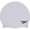 Speedo Plain Moulded Silicone, Grå, Caps, Unisex, Svømming, One Size, Spesifikk