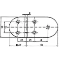 Talamex Hengsel 145.8x65 Mm