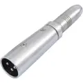 Omnitronic 30226500, 3-pin XLR, 6,3 mm, Sølv