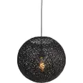 QAZQA Hengende lampe sort 35 cm - Corda