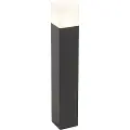 QAZQA Stående utendørslampe sort med opalhvit skjerm 50 cm - Denmark
