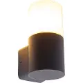 QAZQA Moderne utendørs vegglampe sort med opal skjerm IP44 - Odense