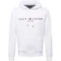 Tommy Hilfiger for man. MW0MW11599 Fleece hooded sweatshirt with white hood and drawstring (S), Casual, Cotton