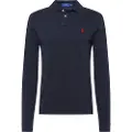 Ralph Lauren for man. 710681126037 Slim fit pique polo shirt black (S), Casual, Cotton, Long sleeve