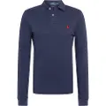 Ralph Lauren for man. 710681126038 Navy Slim Fit pique polo shirt (XXL), Casual, Cotton, Long sleeve