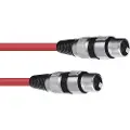 Omnitronic 30220900, XLR (3-pin), Hankjønn, XLR (3-pin), Hunkjønn, 1,5 m, Rød
