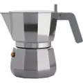 Alessi Moka, Mokkagryte, 0,15 l, Grå, Aluminium, 3 kopper, 90 mm