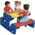 GP Toys Large Picnic Table, Inne & Ute, Blå, Rød, Gult, 6 person(er), Plast, 3 år, 23 kg