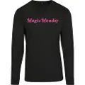 Mister tee Magic Monday Slogan Langarmet T-skjorte